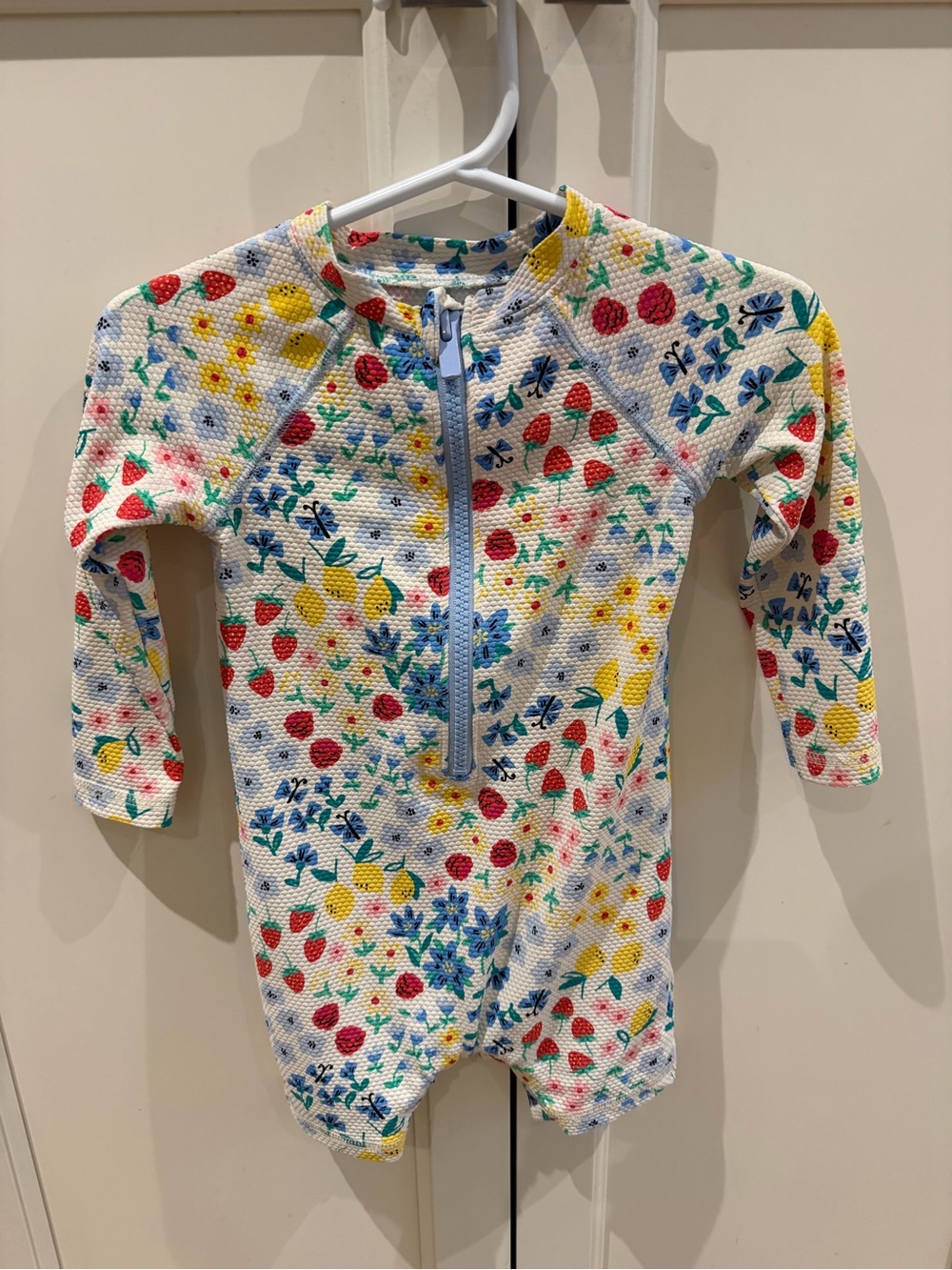 Old navy 12-18m Long Sleeve Floral Rash Guard Swimsuit